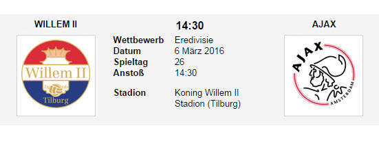 Wett Tipp Willem Ajax