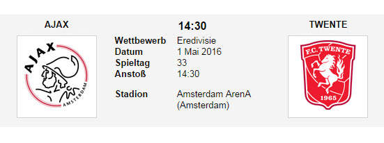 Wett Tipp Ajax Twente