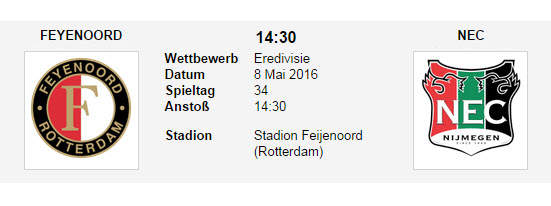 Wett Tipp Feyenoord NEC