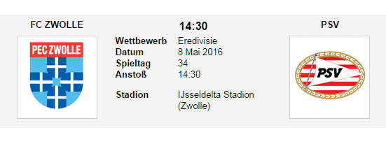 Wett Tipp Zwolle PSV