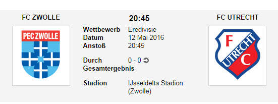 Wett Tipp Zwolle Utrecht