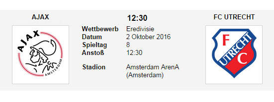 Wett Tipp Ajax Utrecht