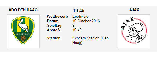Wett Tipp ADO Ajax