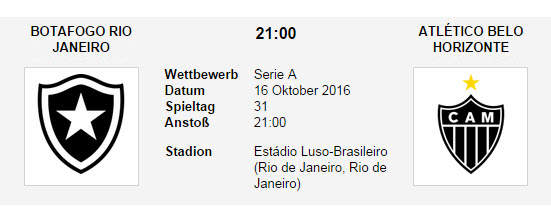 Wett Tipp Botafogo Atletico MG