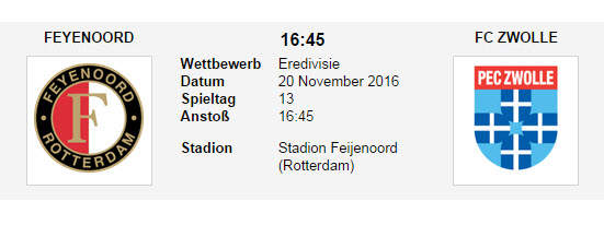 Wett Tipp Feyenoord Zwolle