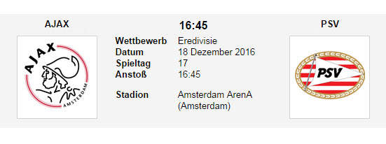 Wett Tipp Ajax PSV