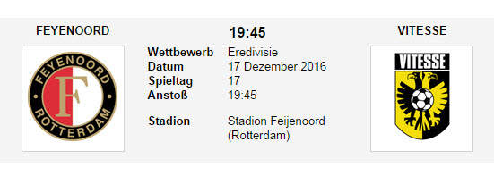 Wett Tipp Feyenoord Vitesse