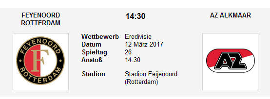 WEtt Tipp Feyenoord AZ