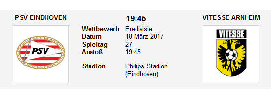Wett Tipp PSV Vitesse