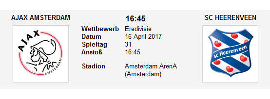 Wett Tipp Ajax Heerenveen