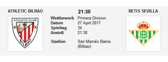 Wett Tipp Athletic Bilbao Betis