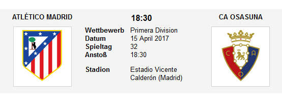 Wett Tipp Atletico Osasuna