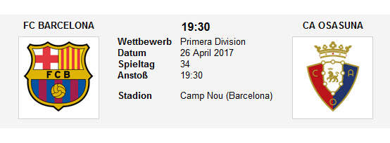 Wett Tipp Barcelona Osasuna