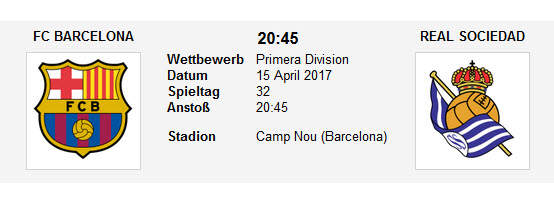 Wett Tipp Barcelona Real Sociedad