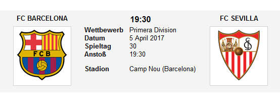 Wett Tipp Barcelona Sevilla