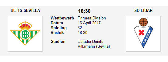Wett Tipp Betis Eibar
