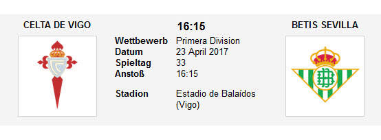 Wett Tipp Celta Vigo Betis