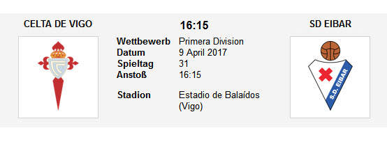 Wett Tipp Celta Vigo Eibar