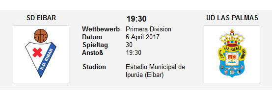 Wett Tipp Eibar Las Palmas