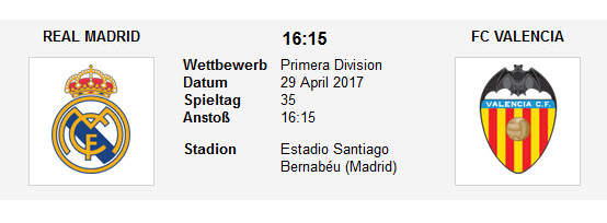 Wett Tipp Real Madrid VAlencia