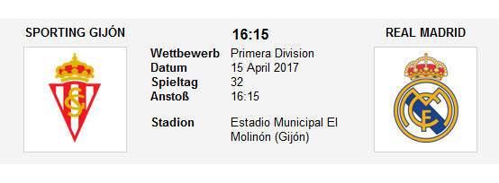Wett Tipp Sporting Gijon Real Madrid