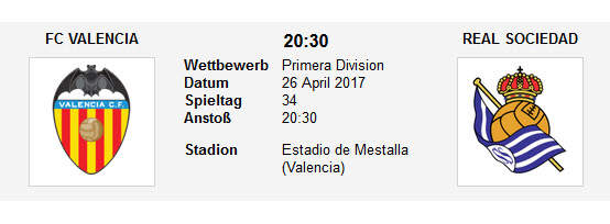 Wett Tipp Valencia Real Sociedad