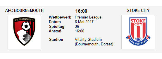 Wett Tipp Bournemouth SToke