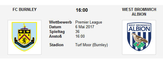 Wett Tipp Burnley WBA