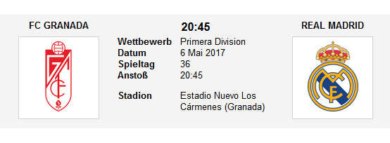 Wett Tipp Granada REal Madrid