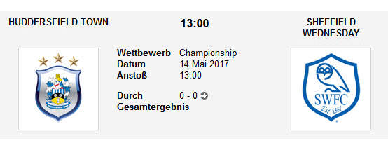 Wett Tipp Huddersfield Sheffield Wed