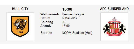 Wett Tipp Hull Sunderland