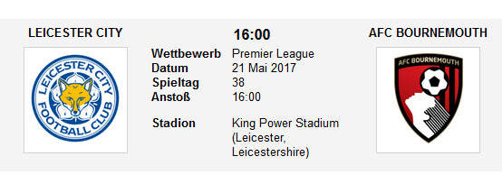 Wett Tipp Leicester Bournemouth