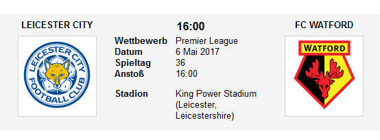 Wett Tipp Leicester Watford