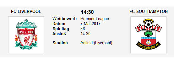 Wett Tipp Liverpool Southampton