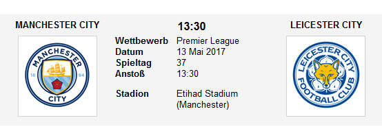Wett Tipp Man City Leicester