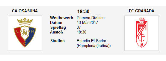 Wett Tipp Osasuna GRanada