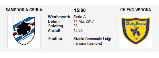 Wett Tipp Sampdoria Chievo