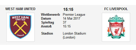 Wett Tipp West Ham Liverpool
