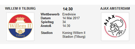 Wett Tipp Willem II Ajax