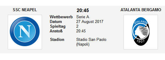 Wett Tipp Napoli Atalanta