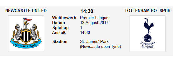 Wett Tipp Newcastle Tottenham