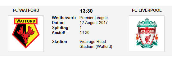 Wett Tipp Watford Liverpool