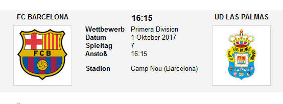 Wett Tipp Barcelona Las Palmas