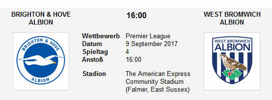 Wett Tipp Brighton WBA