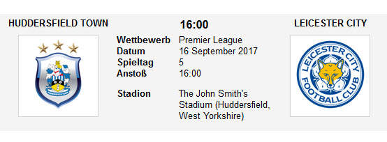 Wett Tipp Huddersfield Leicester