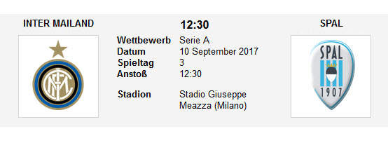Wett Tipp Inter SPAL
