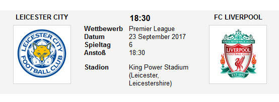 Wett Tipp Leicester Liverpool