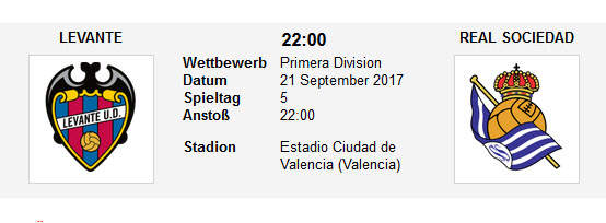 Wett Tipp Levante Real Sociedad