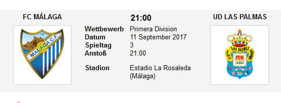 Wett Tipp Malaga Las Palmas
