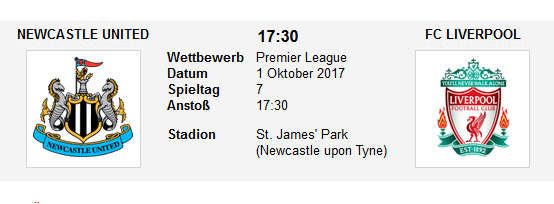Wett Tipp Newcastle Liverpool